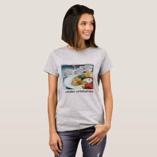 Camiseta Carbohidratos complejos Filosofía Foodie Comic