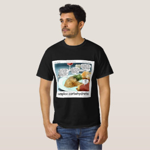 Camiseta Carbohidratos complejos Filosofía Foodie Comic