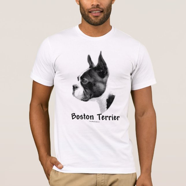 Camiseta Carbón de Boston Terrier 2 (Anverso)