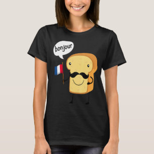 Camiseta Carbón de pan pastelero francés Gluten Pastry Chef
