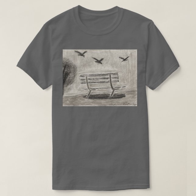 Camiseta Carbón de Park Bench (Diseño del anverso)