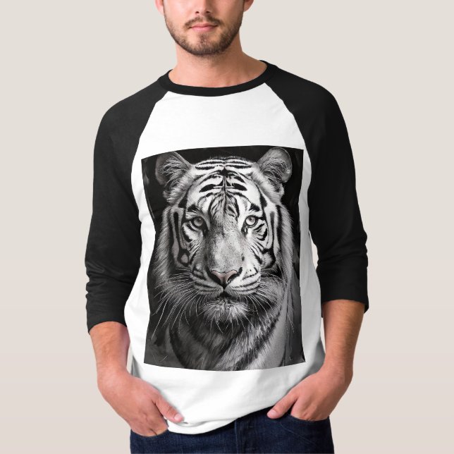 Camiseta Carbón de tigre blanco (Anverso)