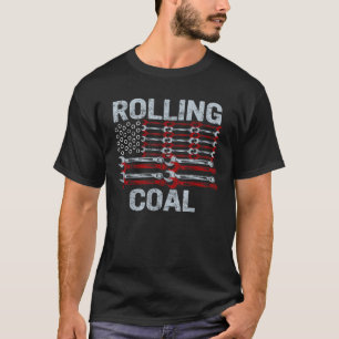 Camiseta Carbón rodante de papá, mecánico de coches diésel