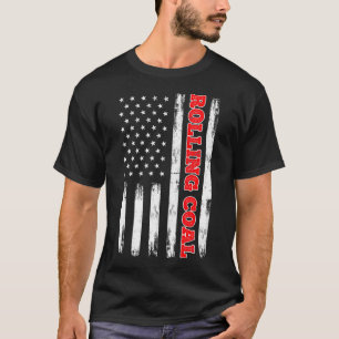 Camiseta Carbón rodante Diesel Bandera Americana Turbo Cam