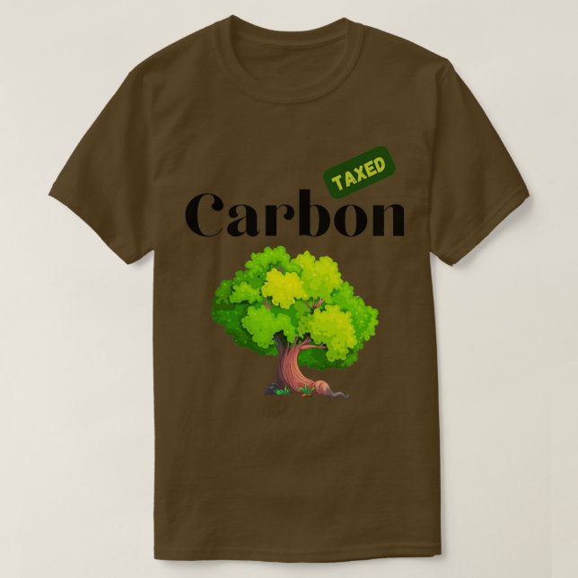 Camiseta Carbon Tax Climate Change Tree Design (Diseño del anverso)