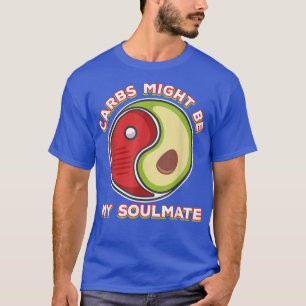Camiseta Carbs soulmate food lover yinyang humor personaliz
