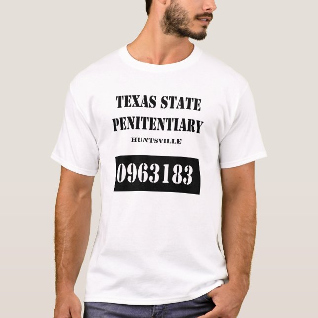 CAMISETA CÁRCEL DEL ESTADO DE TEJAS (Anverso)