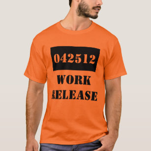 Camiseta Cárcel del lanzamiento del trabajo del regalo de