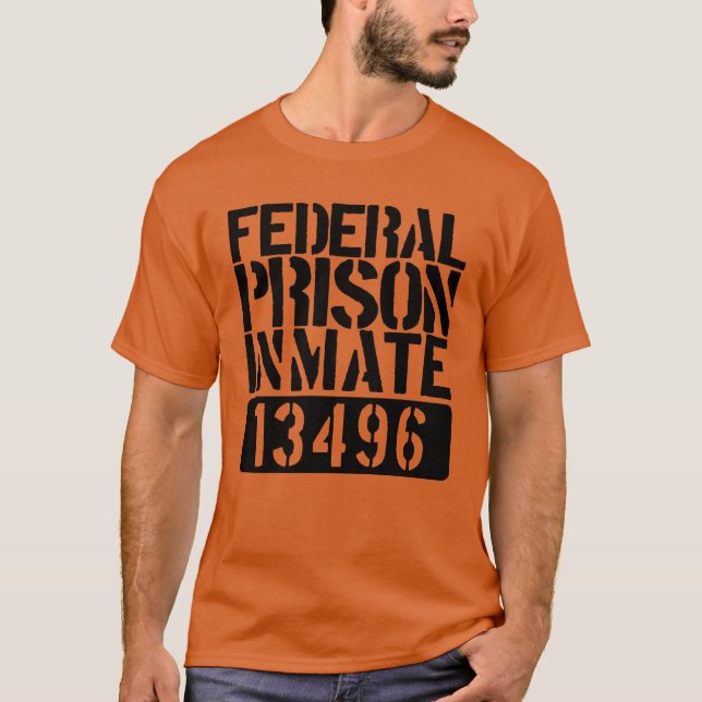 Camiseta Cárcel Federal de Prisión Funny Costuma de Hallowe (Anverso)