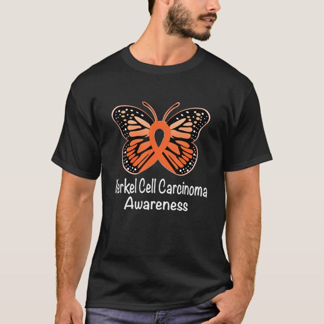 Camiseta Carcinoma de celda Merkel Concienciación Guerrero  (Anverso)