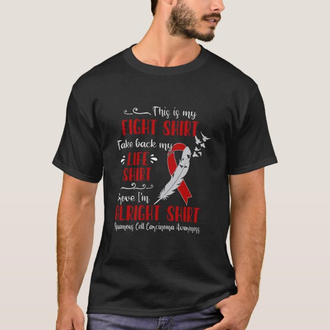 Camiseta Carcinoma De Células Escamosas Conciencia Mi Lucha (Anverso)