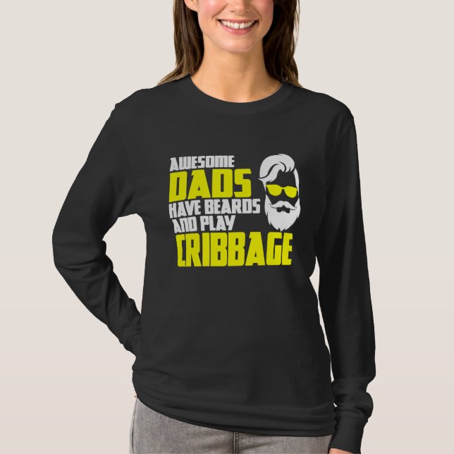 Camiseta Card Game Cribbage Game Night Father's Day Cribbag (Anverso)