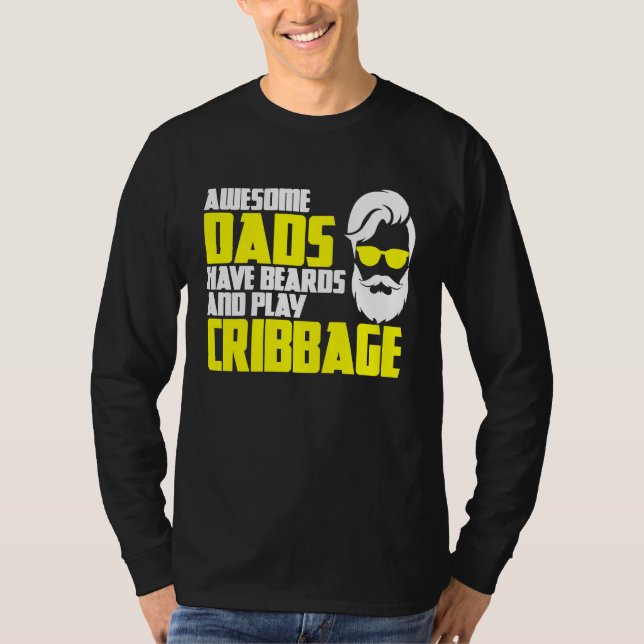 Camiseta Card Game Cribbage Game Night Father's Day Cribbag (Anverso)