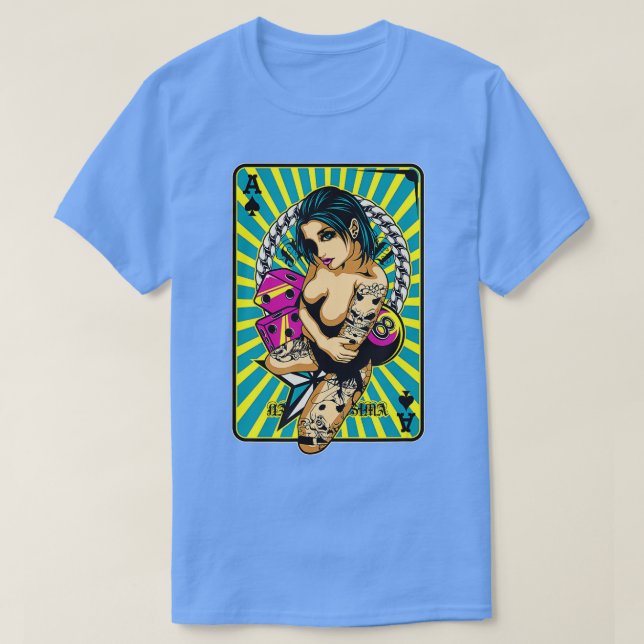 Camiseta Card Player King Cards Deck Casino Vegas Poker Cos (Diseño del anverso)