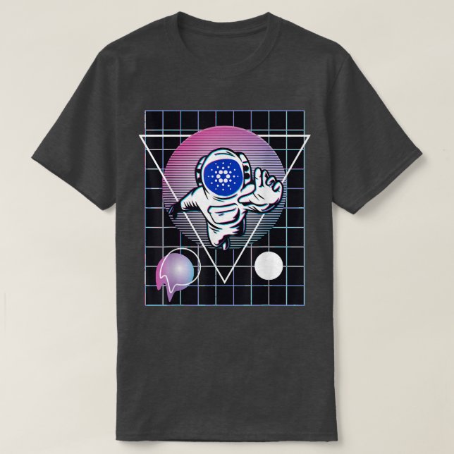 Camiseta Cardano Crypto Astronaut Outer Space  (Diseño del anverso)