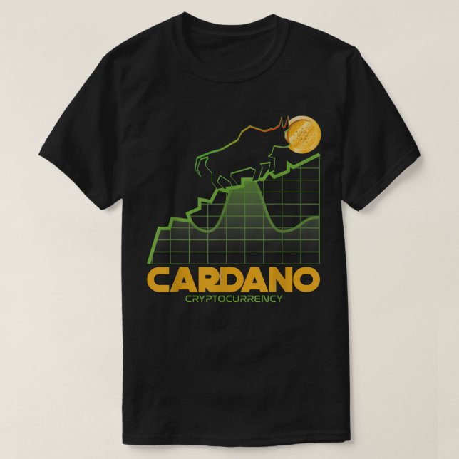 Camiseta Cardano Cryptocurrency Bull Trader Digital Money W (Diseño del anverso)
