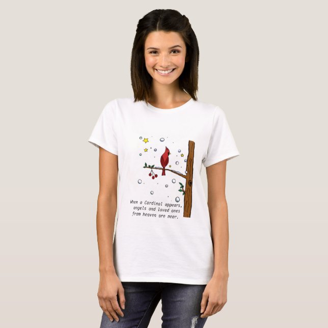 Camiseta Cardenal de ángel del cielo (Anverso completo)