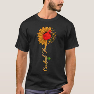 Camiseta Cardenal Mom Cute Sunflower Cardinal Bird Mother