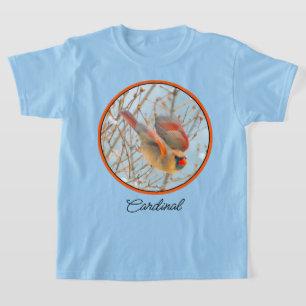 Camiseta Cardenal norte volando - Fotografía original