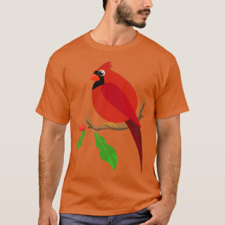 Camiseta Cardenal Rojo Ave Aves Aves Amantes