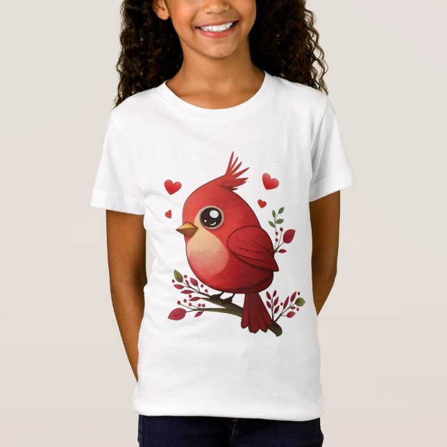 Camiseta Cardenal rojo de Lovey-Dovey (Anverso)
