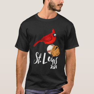 Camiseta Cardenal Rojo De San Luis Vestido 2021 Arte Y Base