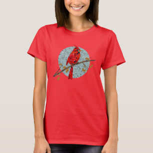 Camiseta Cardenal Rojo, el ave de la Navidad