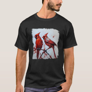 Camiseta Cardenal Rojo Norte Arte Redbird Pullover Hoo