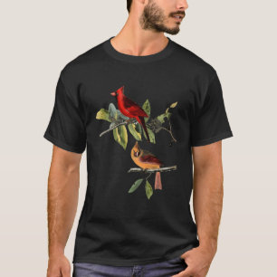 Camiseta Cardenal Rojo Pájaro Hembra Para Pájaro Cardinal