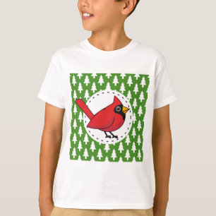 Camiseta Cardenal rojo personalizado sobre el patrón de los