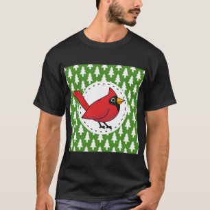 Camiseta Cardenal rojo personalizado sobre el patrón de los