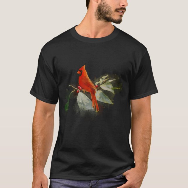 Camiseta Cardenal rojo salvaje Bird (Anverso)