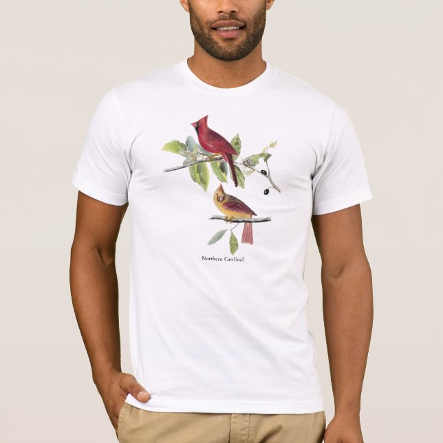 Camiseta Cardenal septentrional de Audubon (Anverso)