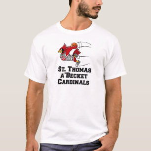 Camiseta Cardenales con la fuente atlética