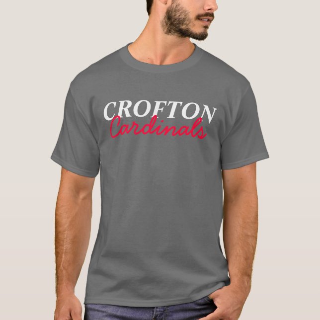 Camiseta Cardenales de Crofton gris oscuro (Anverso)