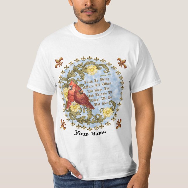 Camiseta Cardenales de fe cristiana (Anverso)