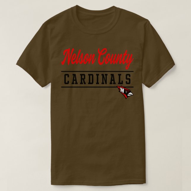 Camiseta Cardenales de la escuela secundaria del condado de (Diseño del anverso)