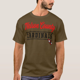 Camiseta Cardenales de la escuela secundaria del condado de