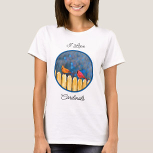 Camiseta Cardenales en la cerca - Arte Original