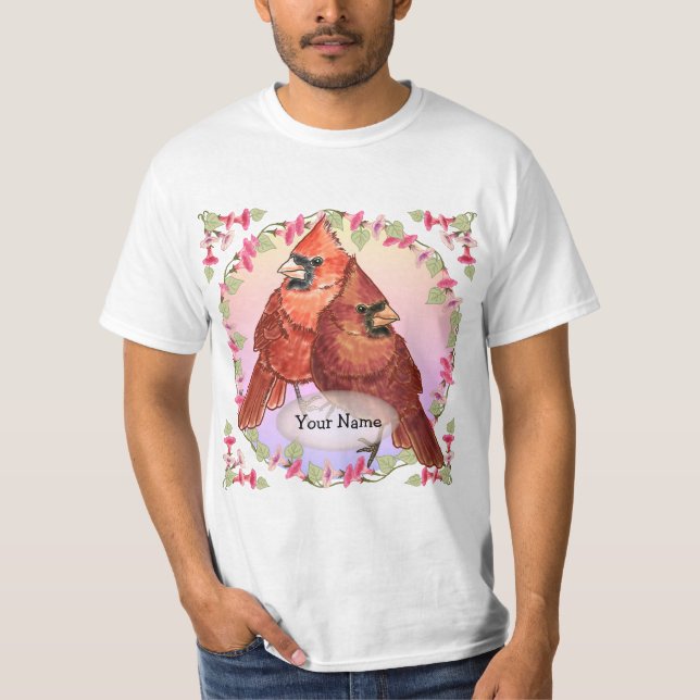 Camiseta Cardenales florales (Anverso)