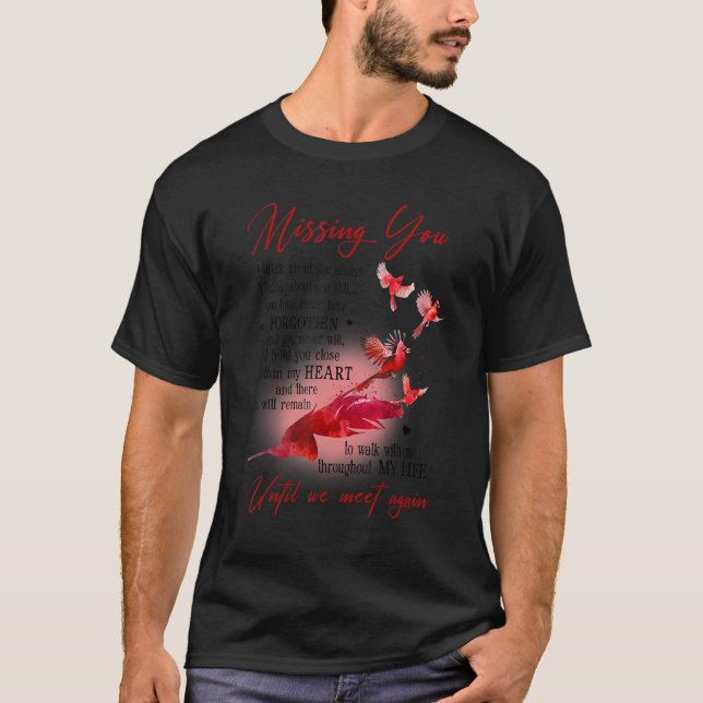 Camiseta Cardenales que pienso de ti siempre guardián ángel (Anverso)