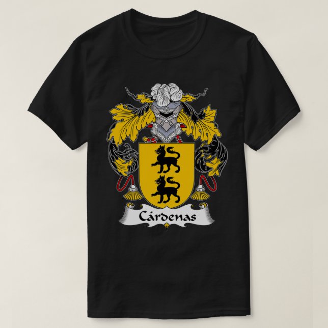 Camiseta Cardenas Coat of Arms Family Crest  (Diseño del anverso)