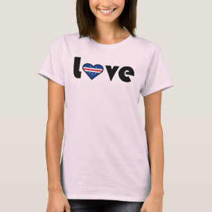 Camiseta cardíaca con bandera de Cabo Verde