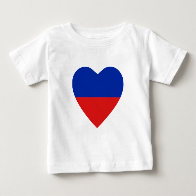 Camiseta cardíaca con bandera de Haití (Anverso)