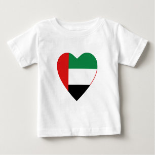 Camiseta cardíaca con bandera de los Emiratos Árab