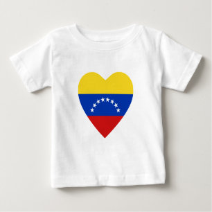 Camiseta cardíaca con bandera de Venezuela