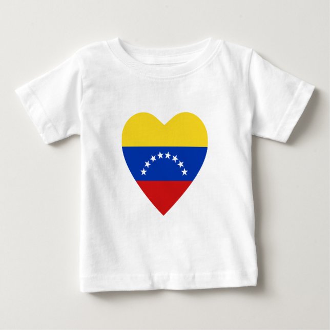Camiseta cardíaca con bandera de Venezuela (Anverso)