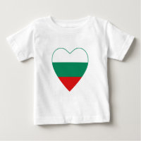 Camiseta cardíaca de bandera de Bulgaria