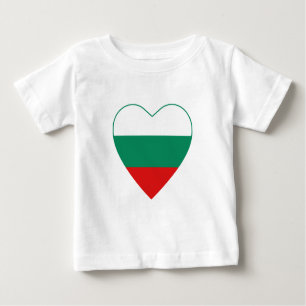 Camiseta cardíaca de bandera de Bulgaria