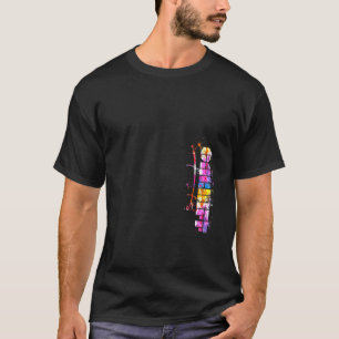 Camiseta Cardiff de color de agua de la letra de cardiff